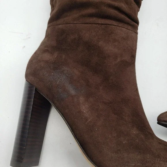 PAIGE Brown Heeled Boots - Picture 6 of 11